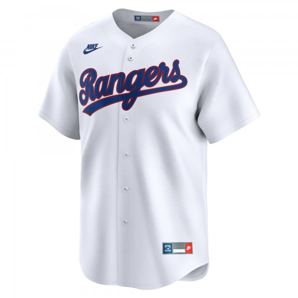 Men's Texas Rangers Nike White Cooperstown Collection Limited Jersey