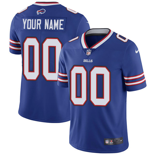 Men's Nike Buffalo Bills Customized Royal Blue Team Color Vapor Untouchable Custom Limited NFL Jersey