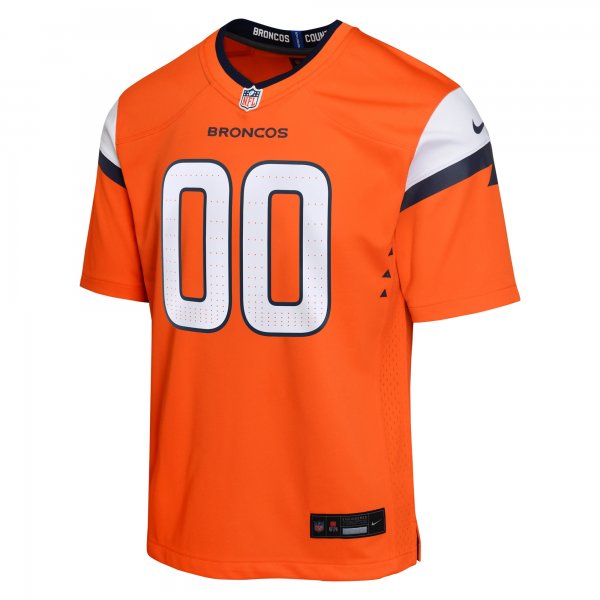 Youth Denver Broncos  Nike Orange Custom Game Jersey