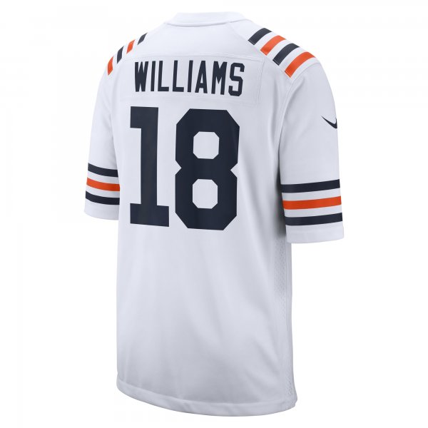 Men's Chicago Bears Caleb Williams Nike White 2024 NFL Draft 2nd Alternate Game Player Jersey