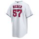 Men's Cleveland Guardians Shane Bieber Nike White Replica Player Jersey