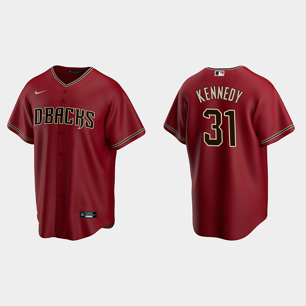 Men's Arizona Diamondbacks #31 Ian Kennedy Red Alternate MLB Jersey