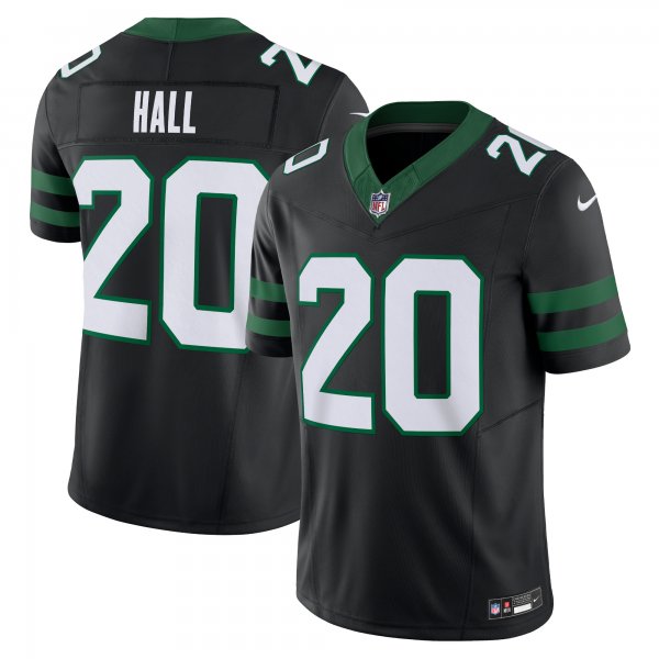 Men's New York Jets Breece Hall Nike Legacy Black Alternate Vapor F.U.S.E. Limited Jersey