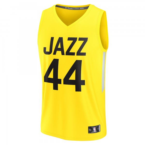 Men's Utah Jazz Bojan Bogdanovic Fanatics Yellow Fast Break Replica Jersey - Icon Edition