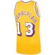 Men's Los Angeles Lakers Wilt Chamberlain Mitchell & Ness Gold 1971/72 Hardwood Classics Swingman Jersey