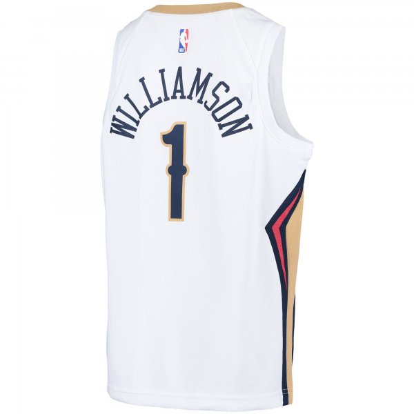 Youth New Orleans Pelicans Zion Williamson Nike White Swingman Player Jersey - Association Edition