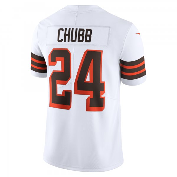 Men's Cleveland Browns Nick Chubb Nike White 1946 Collection Alternate Vapor Limited Jersey