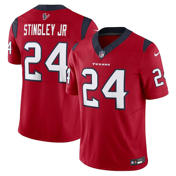 Youth Houston Texans #24 Derek Stingley Jr. Nike Red Vapor F.U.S.E. Limited Jersey