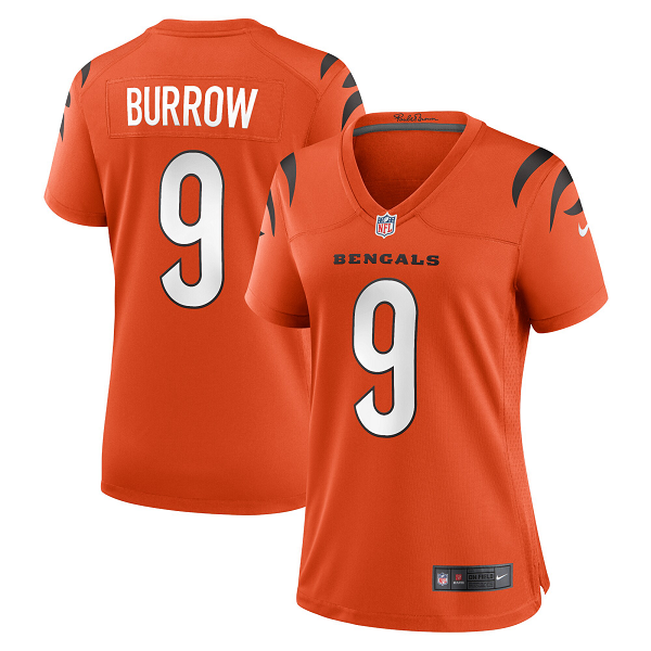 Women's Cincinnati Bengals Joe Burrow Nike Orange Alternate Game Jersey