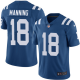 Men's Nike Indianapolis Colts #18 Peyton Manning Royal Blue Team Color Stitched NFL Vapor Untouchable Limited Jersey