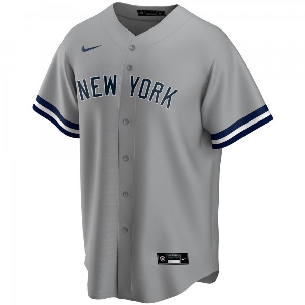 Men's New York Yankees Derek Jeter Nike Gray Road Replica Player Jersey