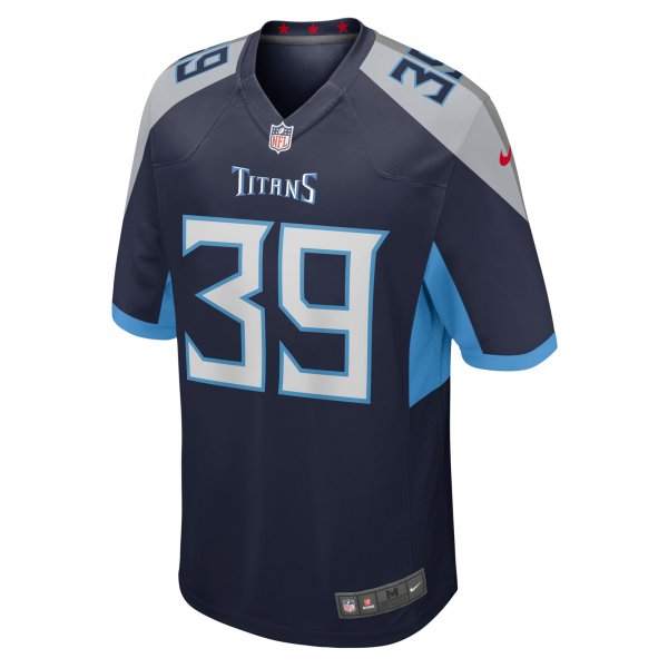 Men's Tennessee Titans Matthew Jackson Nike  Navy Team Game Jersey