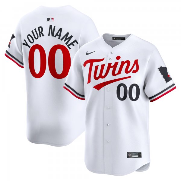 Youth Minnesota Twins Nike White Home Limited Custom Jersey