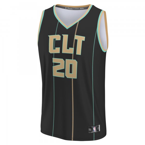 Men's Charlotte Hornets Gordon Hayward Fanatics Black Fastbreak Jersey - City Edition