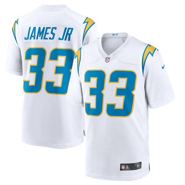 Men's Los Angeles Chargers #33 Derwin James Nike White Game Jersey