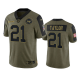 Washington Football Team Sean Taylor Olive 2021 Salute To Service Men's Limited NFL Jersey