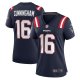 Women's New England Patriots Malik Cunningham Nike  Navy Team Game Jersey