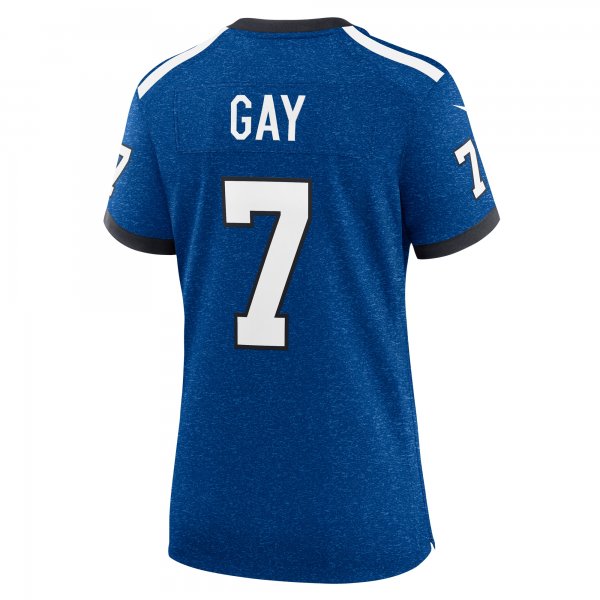 Women's Indianapolis Colts Matt Gay Nike Royal Indiana Nights Alternate Game Jersey