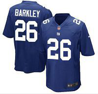 Men's Nike New York Giants #26 Saquon Barkley Royal 2018 NFL Draft Game Jersey