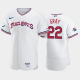 Men's Texas Rangers #22 Jon Gray 1972 Throwback White 50th Anniversary Home MLB Flex Base Jersey