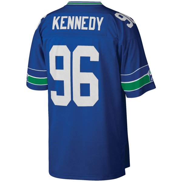 Men's Seattle Seahawks Cortez Kennedy Mitchell & Ness Royal Legacy Replica Jersey