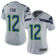 Nike Seattle Seahawks #12 Fan Grey Alternate Women's Stitched NFL Vapor Untouchable Limited Jersey