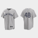 Men's New York Yankees #48 Anthony Rizzo 2021 Field of Dreams Cool Base Gray Jersey