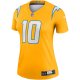 Women's Los Angeles Chargers Justin Herbert Nike Gold Inverted Legend Jersey