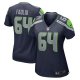 Women's Seattle Seahawks Austin Faoliu Nike College Navy  Game Jersey