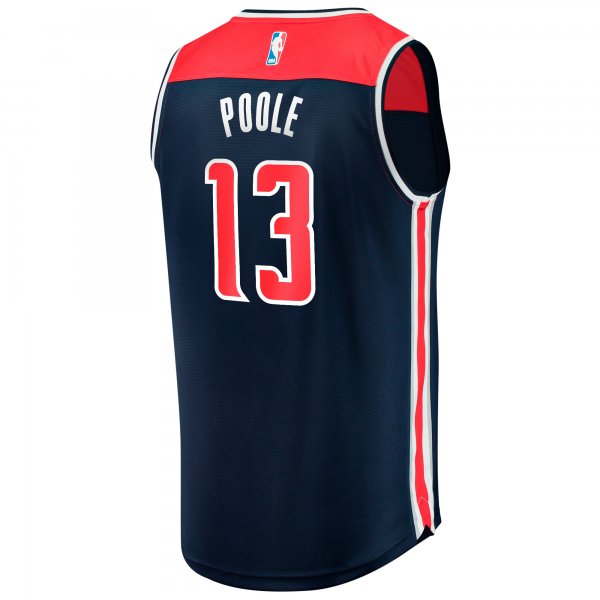 Men's Washington Wizards Jordan Poole Fanatics Navy Fast Break Player Jersey - Statement Edition