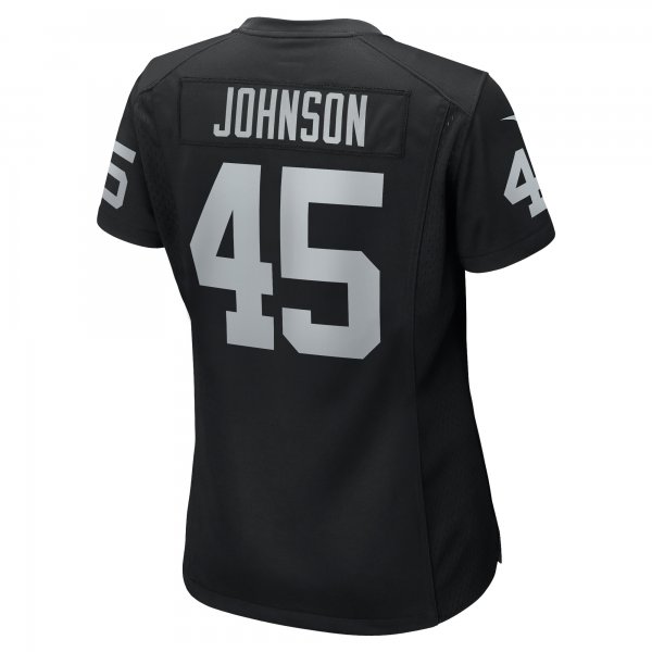 Women's Las Vegas Raiders Jaquan Johnson Nike Black Game Player Jersey