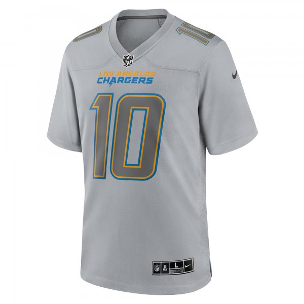 Men's Los Angeles Chargers Justin Herbert Nike Gray Atmosphere Fashion Game Jersey