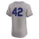 Men's Colorado Rockies Nike Gray Road 2024 Jackie Robinson Day Elite Jersey