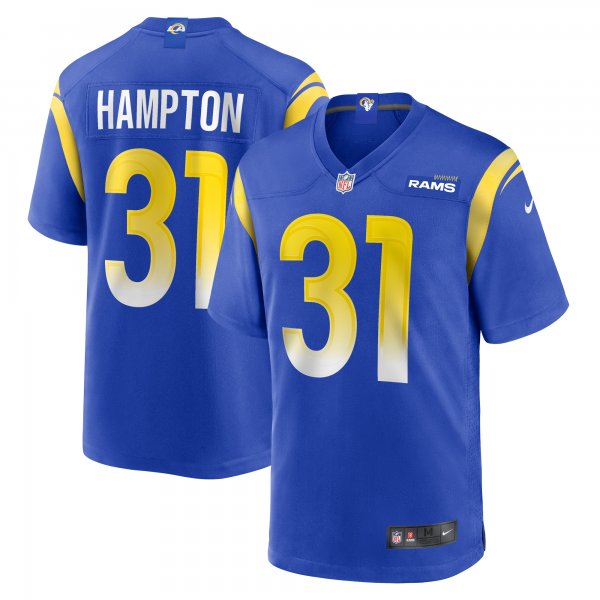 Men's Los Angeles Rams Nick Hampton Nike Royal Home Game Jersey