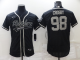 Men's Nike Las Vegas Raiders #98 Maxx Crosby Black NFL Baseball Stithced Jersey