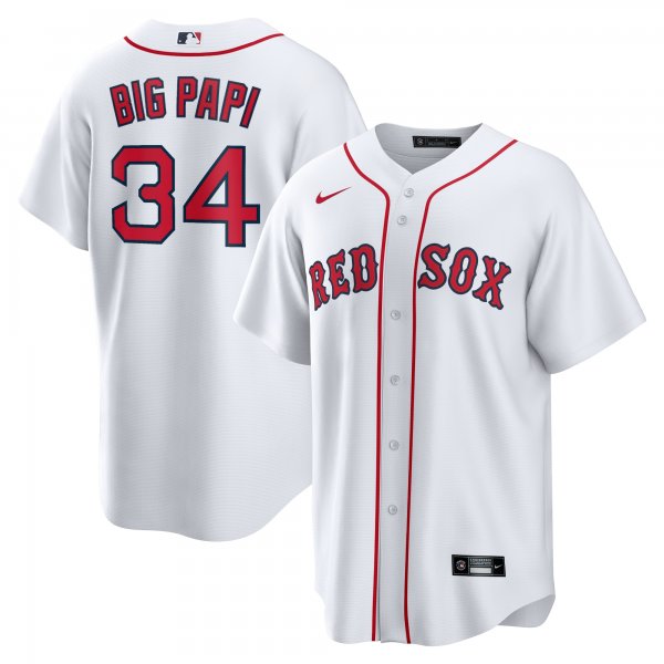 Men's Boston Red Sox David Ortiz Nike White Big Papi Replica Jersey