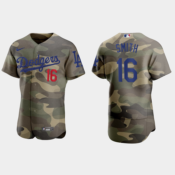 Will Smith Los Angeles Dodgers 2021 National Armed Forces Day MLB Jersey - Camo