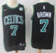 Men's Boston Celtics #7 Jaylen Brown Black Swingman Statement Edition NBA Jersey