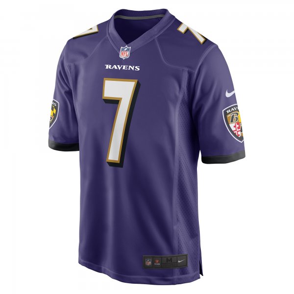 Men's Baltimore Ravens Rashod Bateman Nike Purple Game Player Jersey