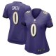 Women's Baltimore Ravens Roquan Smith Nike Purple Team Game Jersey