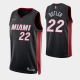 Men's Miami Heat #22 Jimmy Butler 2021-22 75th Anniversary Diamond Black NBA Jersey