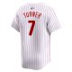 Men's Philadelphia Phillies Trea Turner Nike White Home Limited Player Jersey